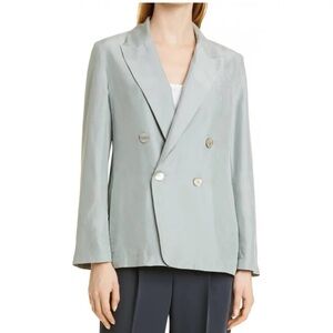 Vince silk double breasted blazer size 6